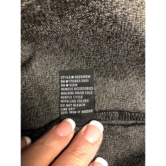 BCX Dress Size 11 Gray Black Cap Sleeve Stylish Shift with Belt - Picture 8 of 9